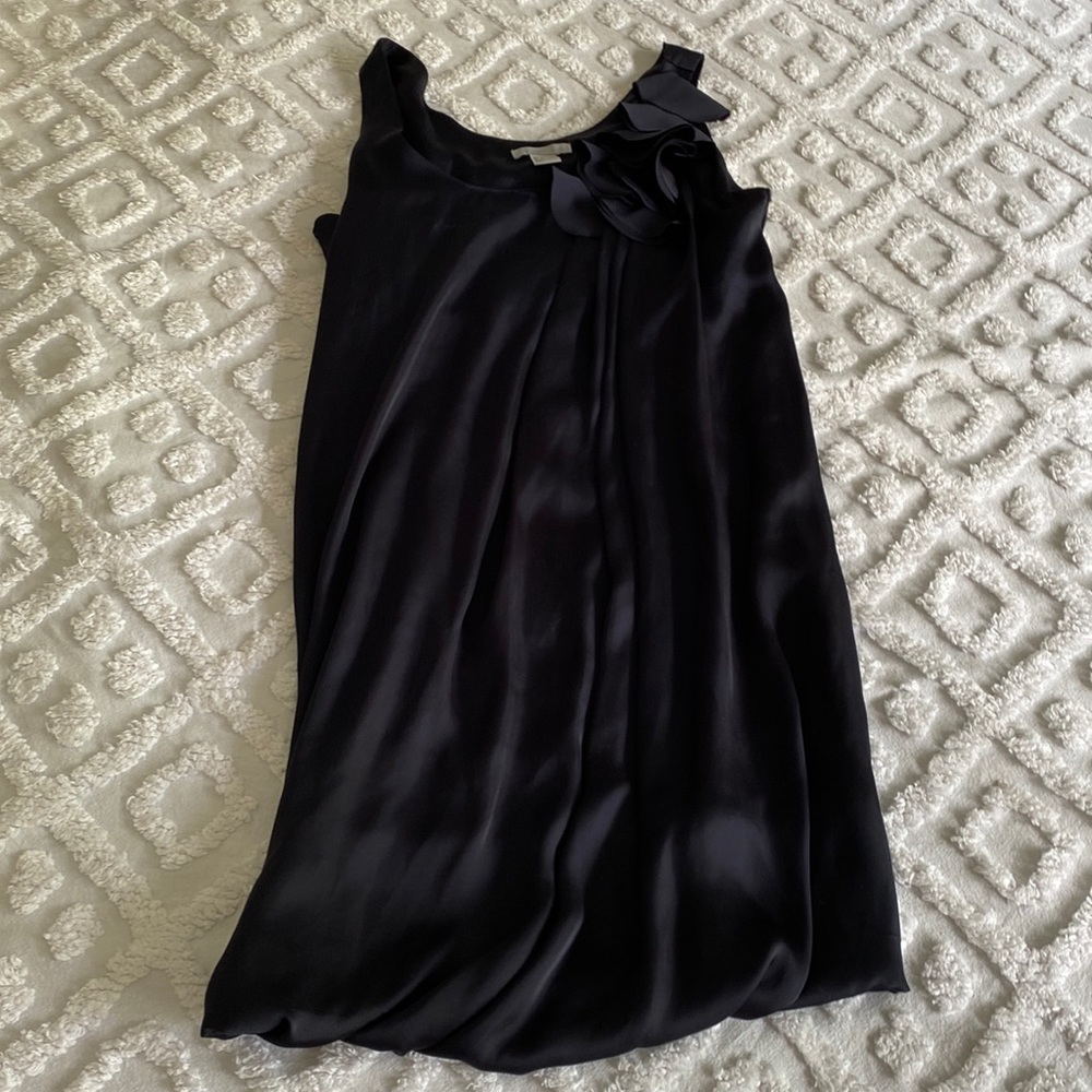 H&M blue silky dress